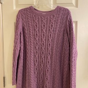 J Jill chenille cable knit sweater tunic